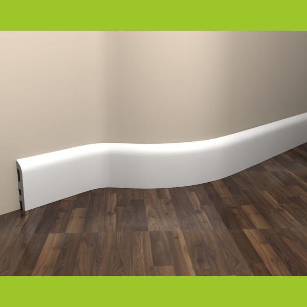 Fußbodenleiste weiß elastisch MD355F Mardom Decor